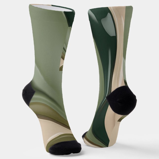 Chaussette Chaussettes en graphisme abstrait élégant (Angulaire)