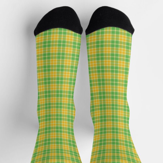 Chaussette Chaussettes en plastique vert et jaune (Haut)