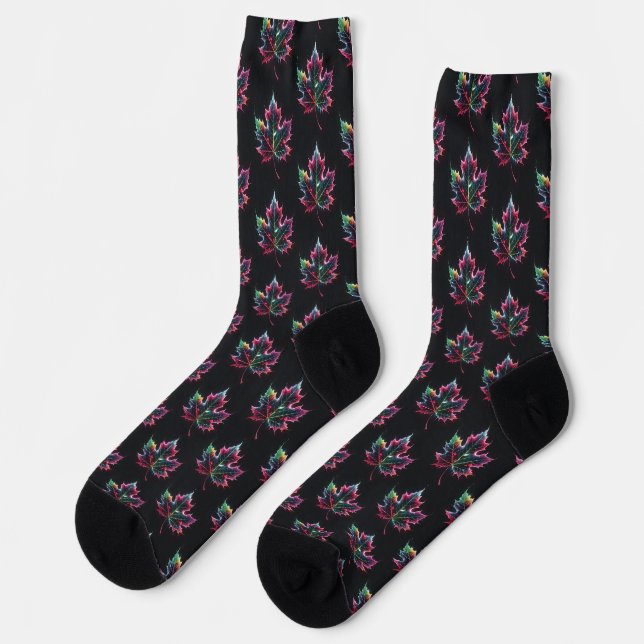 Chaussette Chaussettes Feuille d'érable (Gauche)