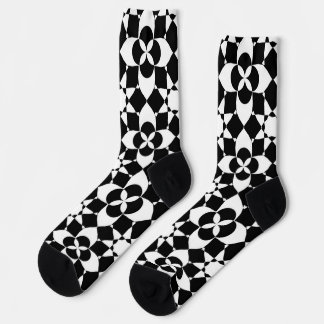 Chaussette chaussettes fleurs et étoiles