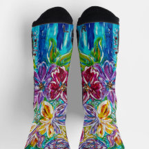 Chaussettes florales