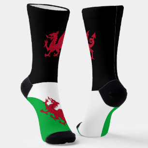 Chaussette Chaussettes galloises patriotiques, Dragon Drapeau