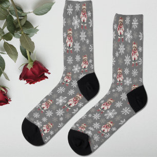 Chaussette Chaussettes gris d'hiver du Terrier du Yorkshire