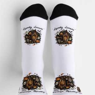 Chaussette Chaussettes Haunted House Halloween 🧦 🎃
