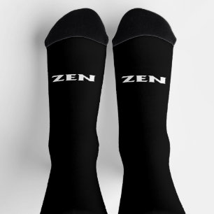 Chaussette Chaussettes haut de gamme Zen white noir