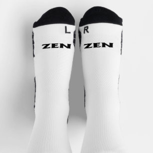 Chaussette Chaussettes haute performance Zen noir blanc