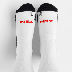Chaussette Chaussettes haute performance Zen rouge blanc vers
