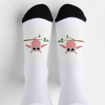 Chaussettes Hibou Rose