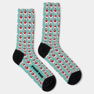 Chaussette Chaussettes homme amusantes avec motif d'ours pola