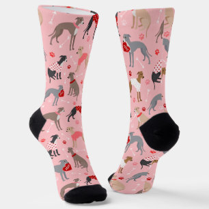 Chaussette Chaussettes italiennes Greyhound Valentine