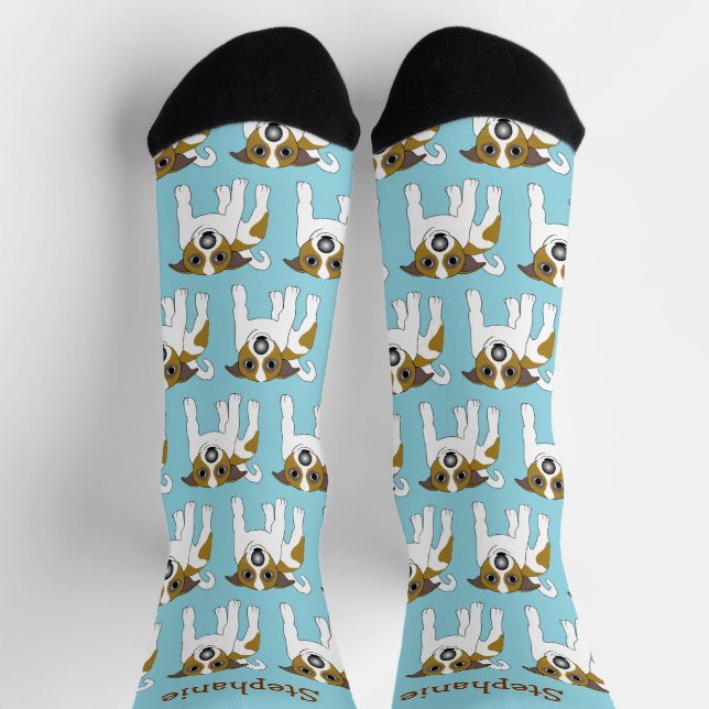 Chaussette Chaussettes Jack Russell Chien Design (Haut)