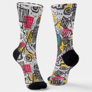 Chaussette Chaussettes Kandinsky Small Worlds - Motif d'art B