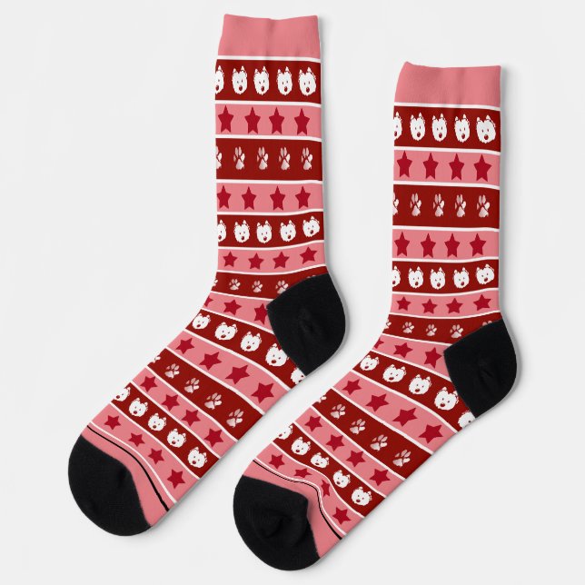 Chaussette Chaussettes KiniArt Westie Terrier (Gauche)