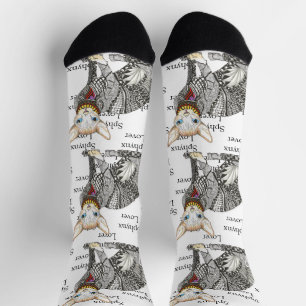 Chaussette Chaussettes Lover Sphynx mignonnes et colorées