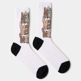 Chaussette Chaussettes "Mama" florales rétro - Cadeau mignon 