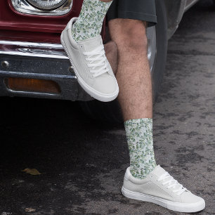 Chaussette Chaussettes Mariage Motif Eucalyptus