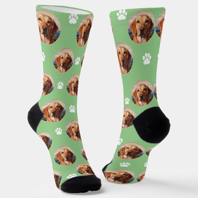 Chaussette Chaussettes marines personnalisées avec empreinte  (Angulaire)