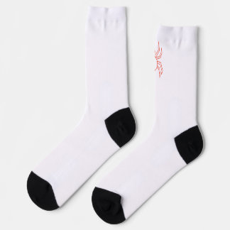 Chaussette Chaussettes Minimalistes Toile d'Araignée Rouge |