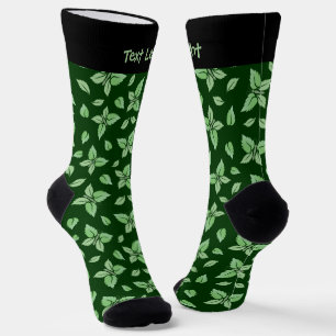 Chaussette Chaussettes Motif à papillon à menthe