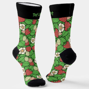 Chaussette Chaussettes Motif Arrière - plan fraise