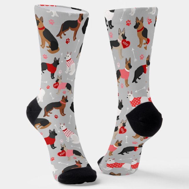 Chaussette Chaussettes Motifs allemandes pour berger Valentin (Angulaire)