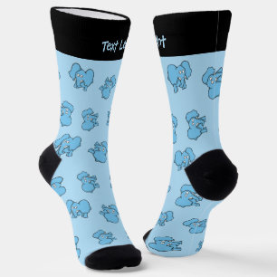 Chaussette Chaussettes Motifs Blue Elephant