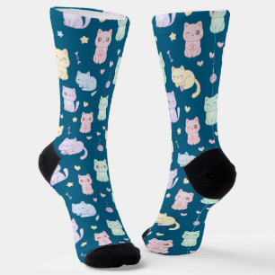 Chaussette Chaussettes Motifs de chats Kawaii