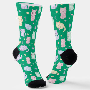 Chaussette Chaussettes Motifs de chats Kawaii
