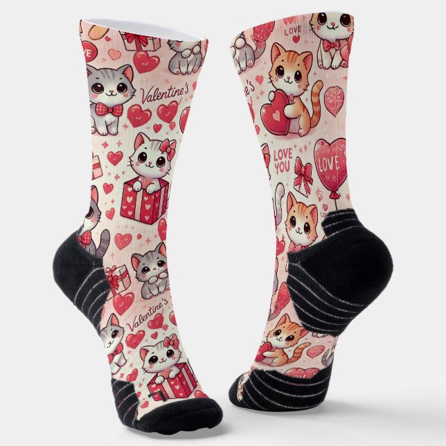 Chaussette Chaussettes Motifs de la Saint-Valentin (Angulaire)
