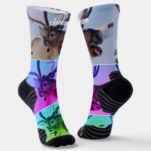 Chaussette Chaussettes Motifs de rennes amusantes