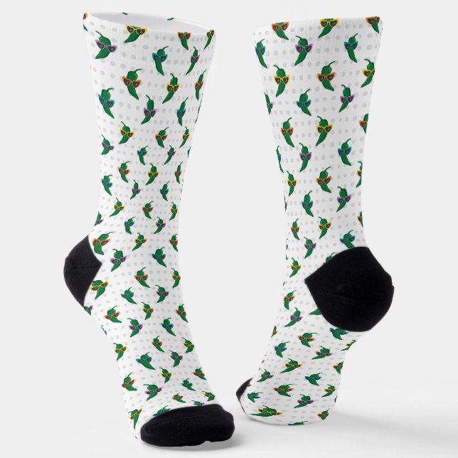 Chaussette Chaussettes Motifs du cool Shades Green Chili (Angulaire)