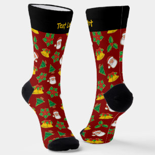 Chaussette Chaussettes Motifs Icônes de Noël