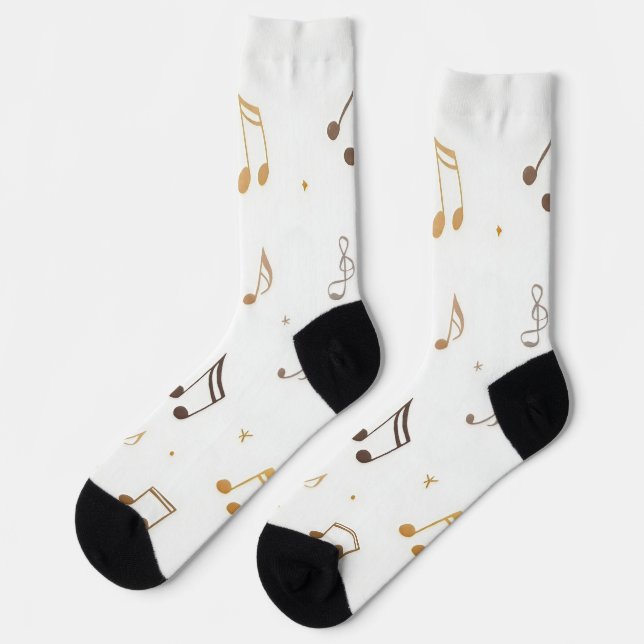 Chaussette Chaussettes motifs musicales (Gauche)