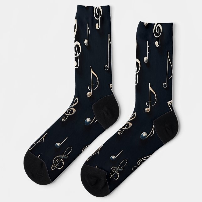 Chaussette Chaussettes motifs musicales (Gauche)