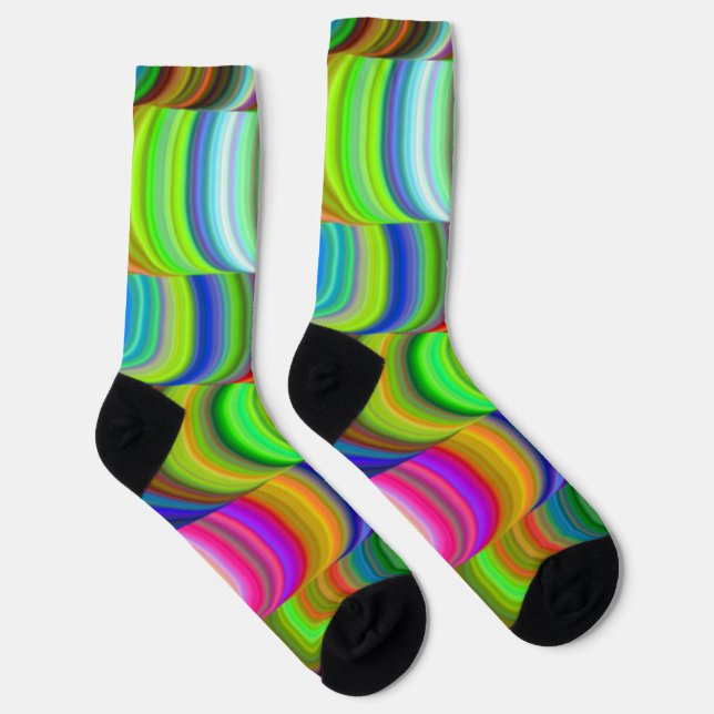 Chaussette Chaussettes Motifs ondulées (Droite)