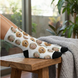 Chaussette Chaussettes personnalisées à trois visages   Cadea