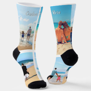 Chaussette Chaussettes personnalisées avec collage de photos 