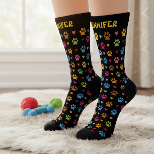 Chaussette Chaussettes personnalisées avec nom, coeurs et emp