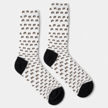 Chaussettes photo personnalisées visage chien avec