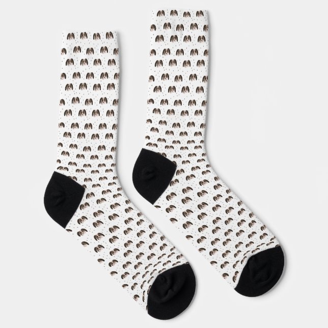 Chaussette Chaussettes photo personnalisées visage chien avec (Droite)