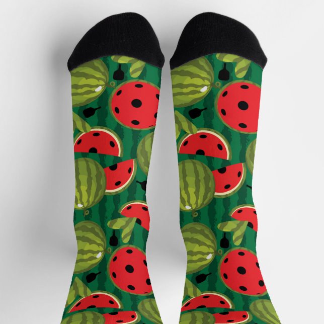 Chaussette 🍉 Chaussettes 🍉 pickleball de pastèque (Haut)