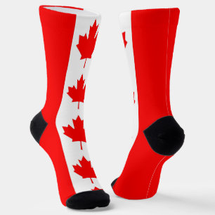 Chaussette Chaussettes pour femmes avec drapeau du Canada