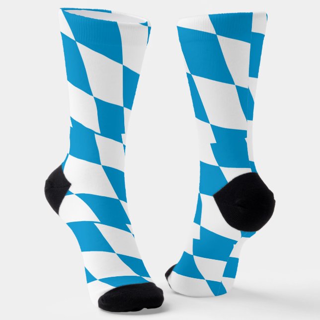 Chaussette Chaussettes pour femmes avec le drapeau de la Bavi (Angulaire)