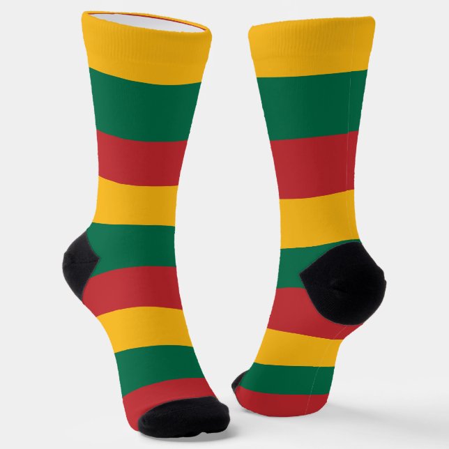 Chaussette Chaussettes pour femmes avec le drapeau de Lituani (Angulaire)