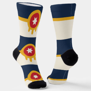 Chaussette Chaussettes pour femmes avec le drapeau de Tulsa,