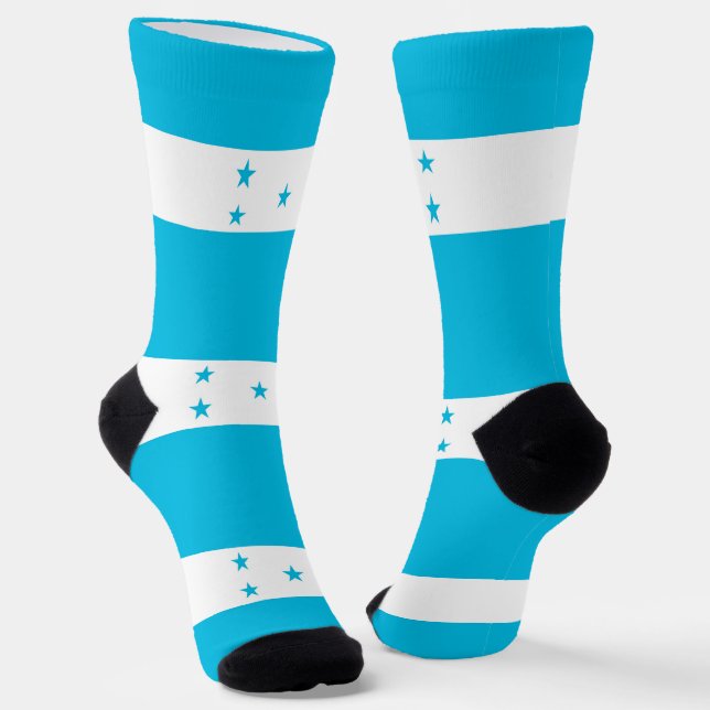Chaussette Chaussettes pour femmes avec le drapeau du Hondura (Angulaire)