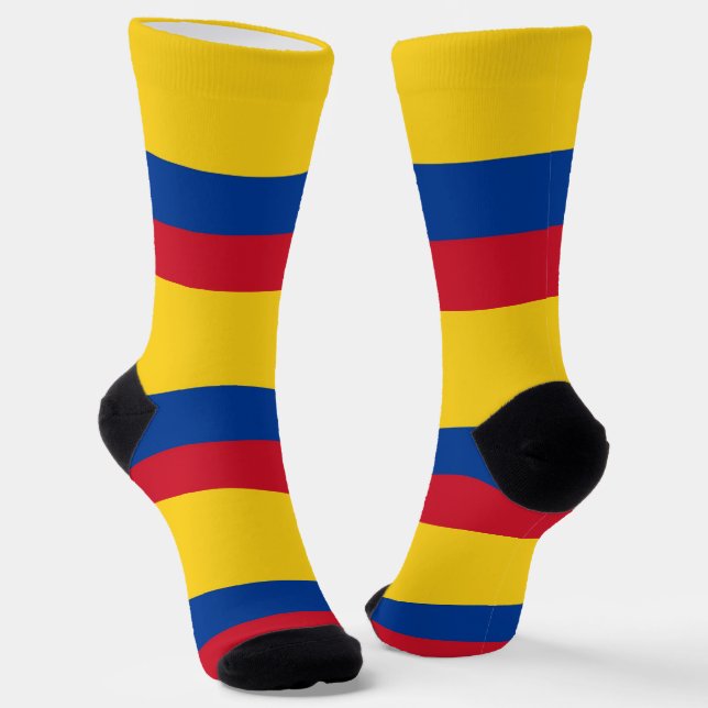 Chaussette Chaussettes pour hommes avec drapeau de la Colombi (Angulaire)