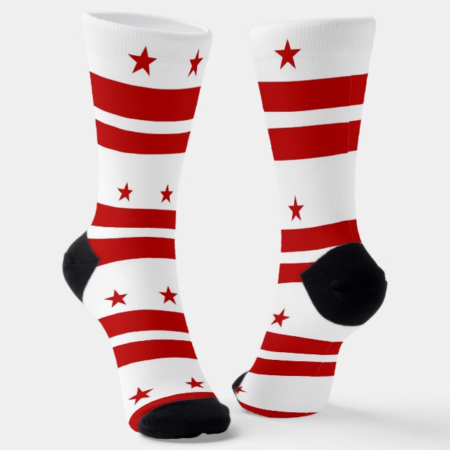 Chaussette Chaussettes pour hommes avec drapeau de Washington (Angulaire)