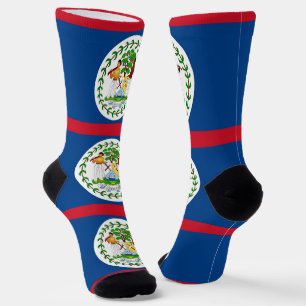 Chaussette Chaussettes pour hommes avec drapeau du Belize