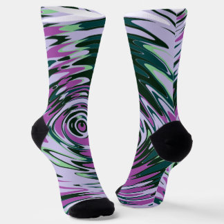 Chaussette Chaussettes pourpres et vertes avec perruques Abst